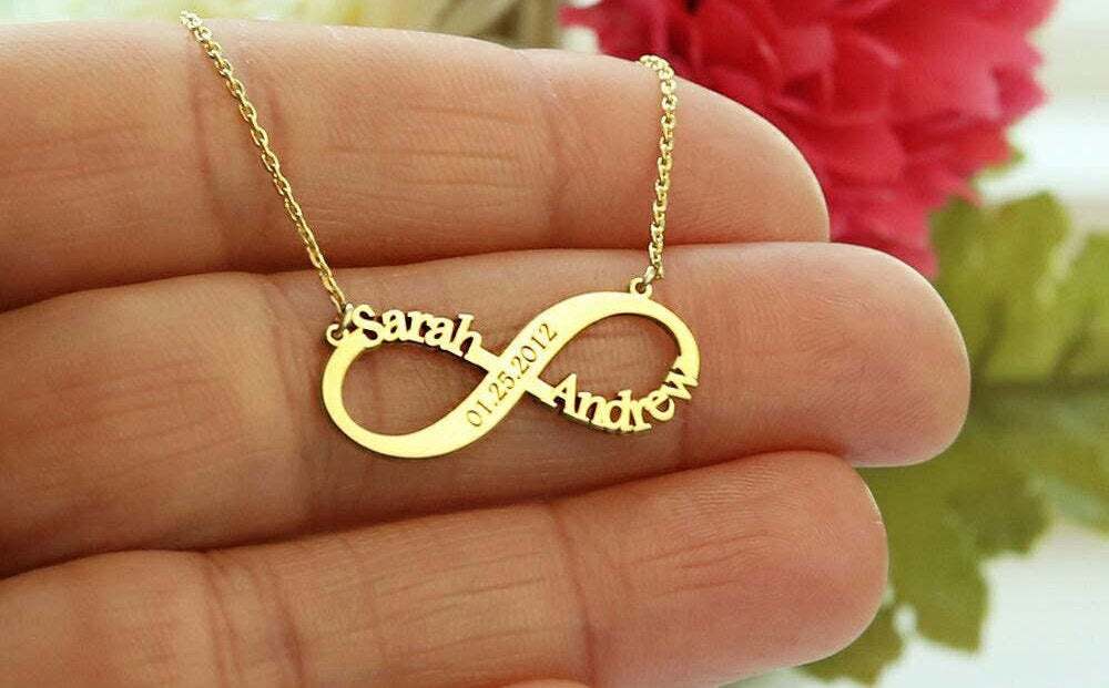Give A Gift of Meaning with this Engraved Infinity Necklace